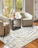 Clara Blue Rug 8'0" x 10'0" | Tapis Contemporain/Moderne Clara 8'0" x 10'0" en Bleu