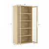 Rivington Modern 38" Bookcase Cabinet in Natural Oak - Set of 3 | Armoire bibliotheque moderne Rivington 38" en chene naturel - Ensemble de 3