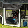Pawhut 47.25 Inch Soft Pet Playpen, Folding Puppy Kennel, Dog Tent, Cat Exercise Crate, W/ Bag, Beig|Pawhut 47,25 Pouces Parc Souple Pour Animaux De Compagnie, Chenil Pliant Pour Chiots, Tente Pour Chi