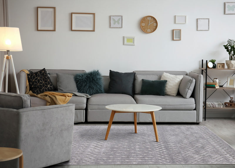 Carpette Oslo texturée moderne - 5 pi 3 po x 7 pi 7 po