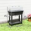 Outsunny 41L Self Watering Raised Garden Bed, Planter Box, Black