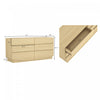 Ardea Contemporary 72" Dresser in Natural Oak (6-Drawer) | Commode contemporaine Ardea 72" en chene naturel (6 tiroirs)