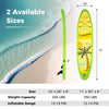 Goplus Small Inflatable Sup Board, Portable Paddle Board With 5d Rings Stand Up Paddle Board For Youth & Adult Green