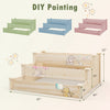 Costway 3-tier Wooden Raised Garden Bed With Open-ended Base Growing Planter For Backyard