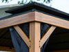 Gazebo Penguin Yosemite Gazebo Aluminum frame wood finish 10 x 12|Gazebo Penguin Yosemite Gazebo Structure en aluminium finition bois 10 x 12