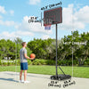 Soozier Portable Basketball Hoop, 4.4-10ft Adjustable Height