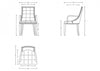 Fifth Avenue Traditional Wood Upholstered Dining Chair in Tan - Set of 2 | Chaise de salle a manger traditionnelle en bois avec assise rembourree Fifth Avenue, couleur beige - Lot de 2