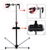 Homcom Bike Repair Stand Adjustable 47" To 75" Tool Tray Bicycle Cycle Rack Work|Homcom Pied D'atelier Velo Reparation Support Pied De Montage Pivotant 360Ḟ Hauteur Reglable Argent
