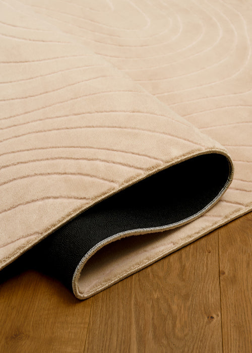 Tapis Lavable/Contemporain Somos 1'10\" x 6'0\" en Beige