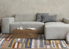 Macey Modern Grey Blue Red Sophisticated Area Rug - 7'10" x 10'2"|Carpette moderne et raffinée Macey grise, bleue et rouge- 7 pi 10 po x 10 pi 2 po