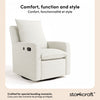 Storkcraft Timeless Recliner Glider - Ivory Boucle