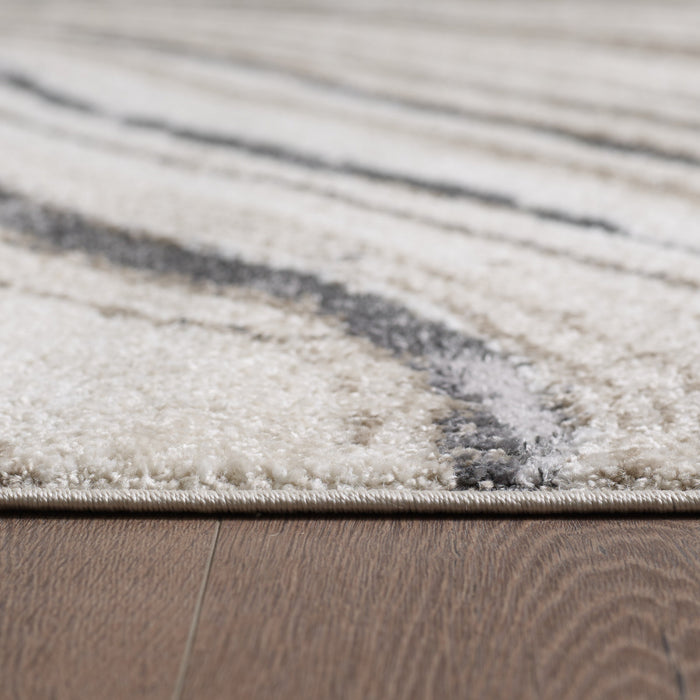 Carpette Darius à motif marbré - 6 pi 7 po x 9 pi 6 po