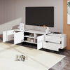 Emily 74.7" Large Storage TV Cabinet with Doors and Drawers,Black Tv Stand | Emily 74.7" Grand Cabinet TV de Rangement avec Portes et Tiroirs, Noir