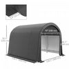 Outsunny 10'x10' Outdoor Storage Shed, Waterproof Heavy Duty Portable Shed|Outsunny 10'x10' Hangar De Stockage Exterieur, Hangar Portable