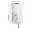Lee Modern 32" Wardrobe Closet in White Armoire | Armoire moderne Lee 32" en blanc