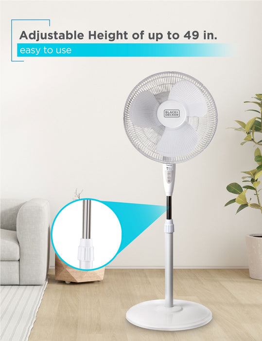 Ventilateur sur pied Black+Decker de 16 po 