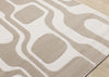 Leopold Modern Mid-Century Beige Cream Area Rug - 7'10" x 10'6"|Carpette Leopold beige et crème de style moderne du milieu du 20e siècle - 7 pi 10 po x 10 pi 6 po