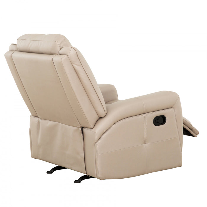 Fauteuil bercant inclinable Hollis de 37 po rembourre - Taupe