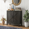 HOMCOM Storage Cabinet, Buffet Sideboard with Adjustable Shelf, Black