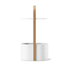 Umbra Modern Steel Bellwood Storage End Table - White and Natural|Table de bout moderne Bellwood de Umbra en acier avec rangement - blanche et naturelle