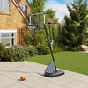 Soozier Portable Basketball Hoop Outdoor, 5-10' Adjustable Basketball Goal