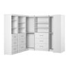 Bestar Pur 161 W Walk-In Closet Organizer System - White|Système d’organisateur de pièce-penderie Pur de Bestar de 161 po (L) - blanc