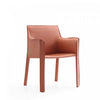 Vogue Modern Vegan Leather Dining Chair in Clay - Set of 2 | Chaise de salle a manger moderne en cuir vegetalien Vogue en argile - Lot de 2