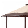 Outsunny 13' X 13' Outdoor Pop-up Party Tent Canopy With Top Vent, Khaki|Outsunny 13 'x 13' Auvent De Tente De Fete D'exterieur Avec Event Superieur, Hauteur Reglable Sur 3
