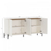 Abbey Modern 2-Piece Buffet and Bookcase in Maple and Off White | Buffet et bibliotheque modernes Abbey 2 pieces en erable et blanc casse