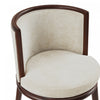 Evalyn Modern Wood Upholstered Barstool in Cream - Set of 2 | Tabouret de bar moderne en bois et tissu creme Evalyn - Lot de 2