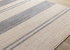 Covington Beige Grey Striped Design Rug, 5'3" x 7'7" Indoor Area Rug | Tapis Covington beige et gris a rayures, 5'3" x 7'7"