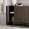 Linda Modern 60" Sideboard in Walnut Brown Buffet | Buffet moderne Linda 60" en noyer brun