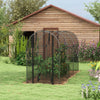 Outsunny 4' X 12' Plant Protection Tent Crop Cage With Door, Black|Outsunny Cage De Culture, Tente De Protection Des Plantes De 4' X 12', Noir