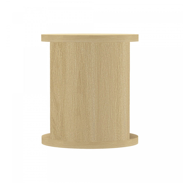 Table d’appoint contemporaine Alure 20\" en chene naturel