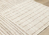 Florence Brown Cream Geometric Linework Design Rug, 7'9" x 10'6" Indoor Area Rug | Tapis Florence Brown Cream a motif geometrique a lignes lineaires, 7'9" x 10'6"