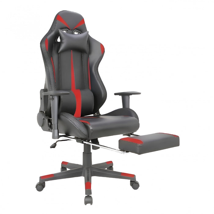 TygerClaw Chaise de Gaming en Tissu avec Coussin Lombaire et Repose-jambes