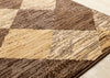Florence Brown Beige Distressed Diamond Pattern Rug, 7'9" x 10'6" Indoor Area Rug | Tapis Florence a motif de losanges vieillis brun beige, 7'9" x 10'6"