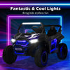 Costway 12v 2-seater Kids Ride On Utv Rc Electric Vehicle Suspension With Lights & Music