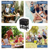 Outsunny 68 Quart Rolling Cooler Cart Ice Beer Beverage Cooling Bin, Silver