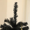 Homcom 6ft Artificial Christmas Tree With Auto Open, Steel Base, Black|Homcom Sapin De Noel Artificiel De 6 Pieds Avec Ouverture Automatique, Noir