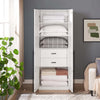 Lee Modern 32" Wardrobe Closet in White Armoire | Armoire moderne Lee 32" en blanc