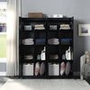 Hopkins Modern 30" Storage Cabinet in Black (7-Shelf) - Set of 2 Armoire | Armoire de rangement moderne Hopkins 30" en noir (7 etageres) - Lot de 2