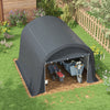 Outsunny 10'x10' Outdoor Storage Shed, Waterproof Heavy Duty Portable Shed|Outsunny 10'x10' Hangar De Stockage Exterieur, Hangar Portable