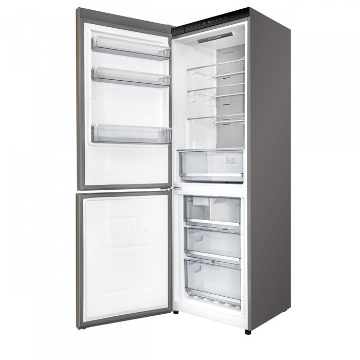 Refrigerateur Custodia 24 po, 10,3 pi³, ouverture a gauche, machine a glacons, acier - FFFFD1766-24LS