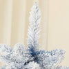Homcom 6 Ft Artificial Christmas Tree With Snow Flocked Branches, Hinge|Homcom Arbre De Noel Artificiel De 6 Pi Avec Branches Floquees De Neige