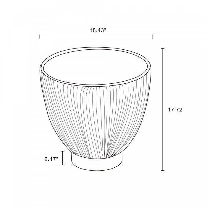 Table d’appoint moderne Anderson 2 pieces en gris