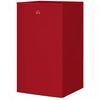 HOMCOM Mini Fridge with Freezer Thermostat Reversible Door, Red
