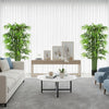 HOMCOM 5.3ft Artificial Tree Bamboo for Indoor Home Decor, Set of 2, Green