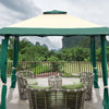Costway 13'x13' Gazebo Canopy Shelter Awning Tent Patio Garden Green