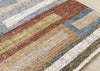 Macey Modern Grey Blue Red Sophisticated Area Rug - 7'10" x 10'2"|Carpette moderne et raffinée Macey grise, bleue et rouge- 7 pi 10 po x 10 pi 2 po